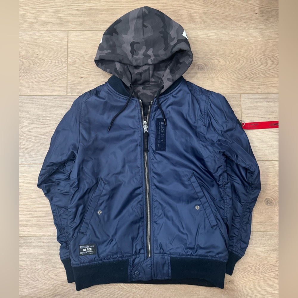 Blk Dept x Chocoolate Hooded Bomber Jacket